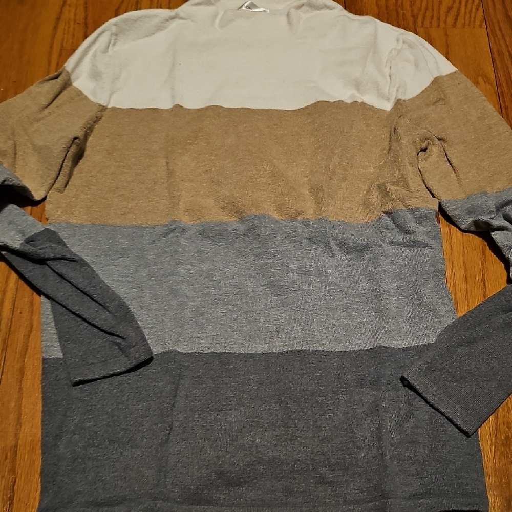 89th & Madison Women's Colorblock Sweater - Cream, Tan, Gray